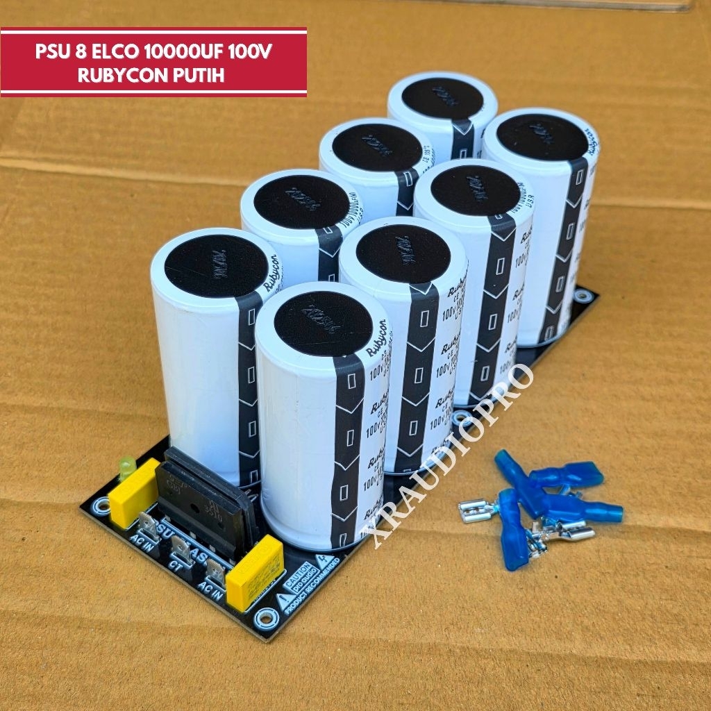 PSU elco Rubycon Putih 10000uf 100V