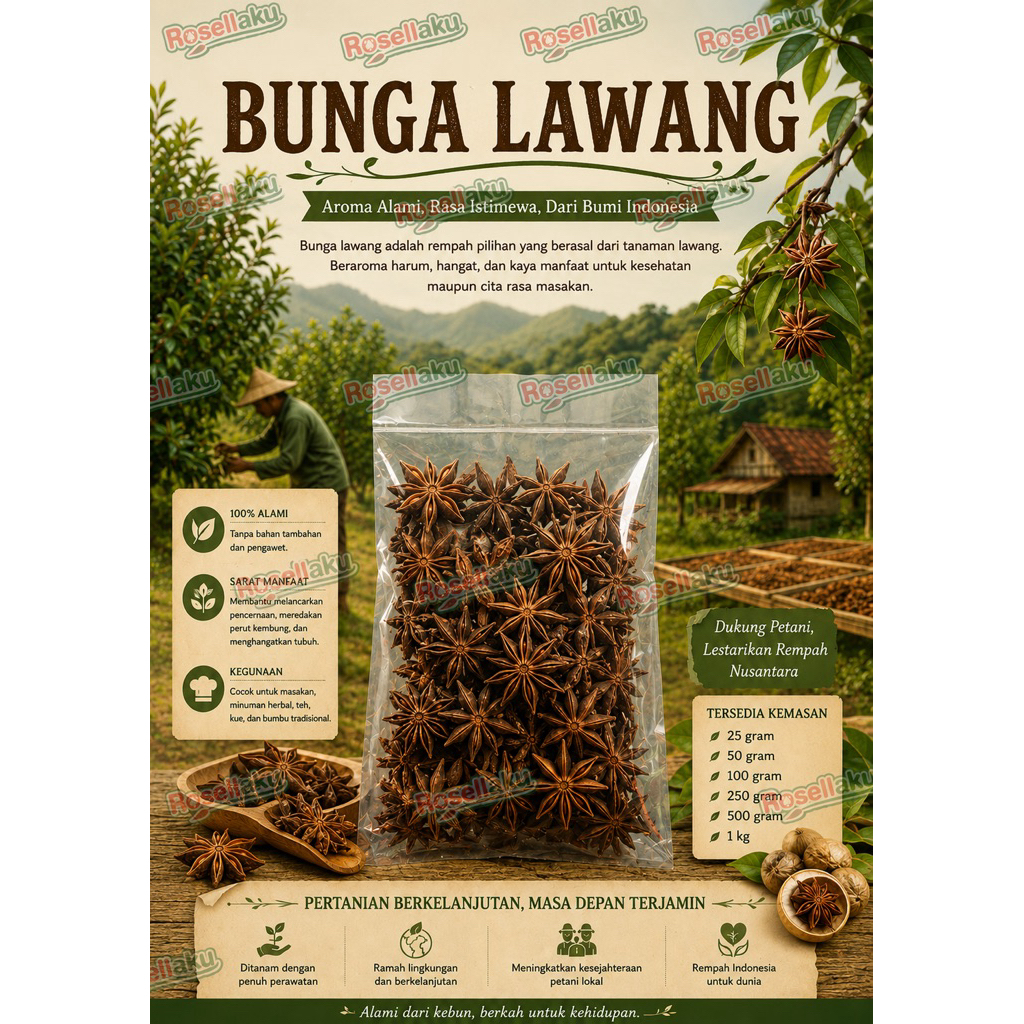 BUNGA LAWANG GROSIR / Bumbu Rempah bunga Lawang