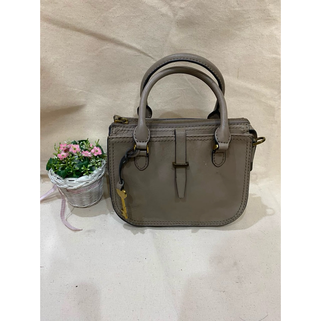 TAS OCIL RYDER MINI SATCHEL LIGHT TAUPE