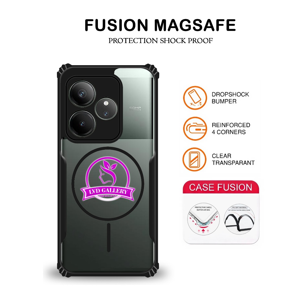 Magsafe Case Realme GT 6 Realme GT 7 Realme GT 7T Case Fusion Armor Shockproof Case Realme GT 6 Real