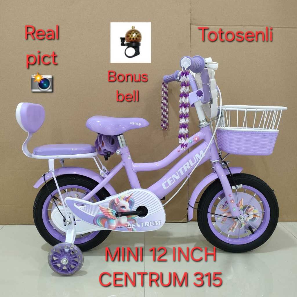 sepeda anak perempuan mini 12 inch CENTRUM 315 dan centrum 313-5 sepeda anak