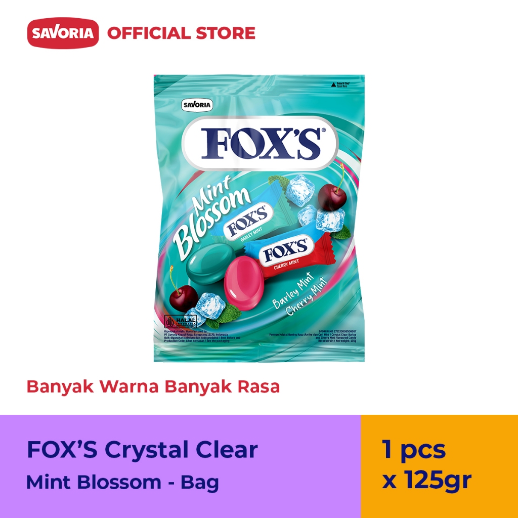 FOX'S Mint Blossom Bag - Permen Wangi Mint 125g