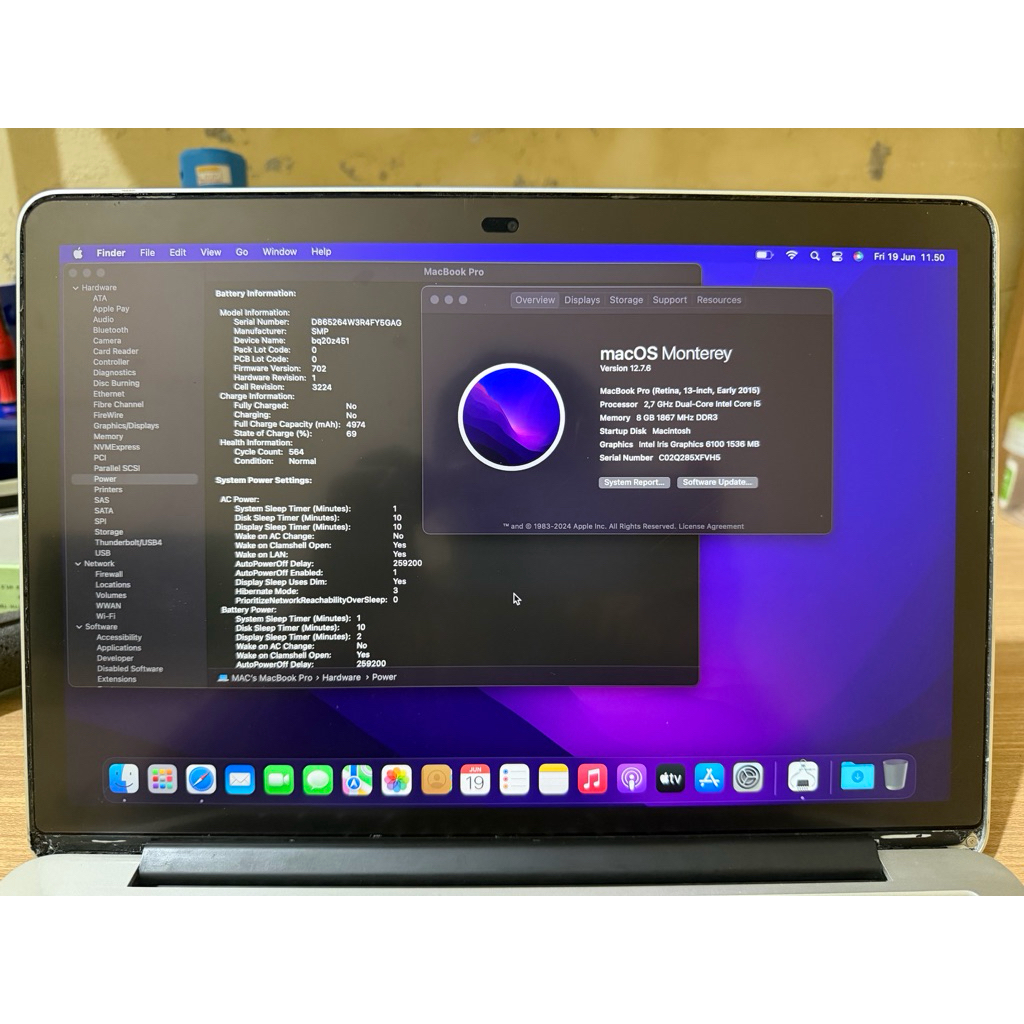 Macbook Pro A1502 2015