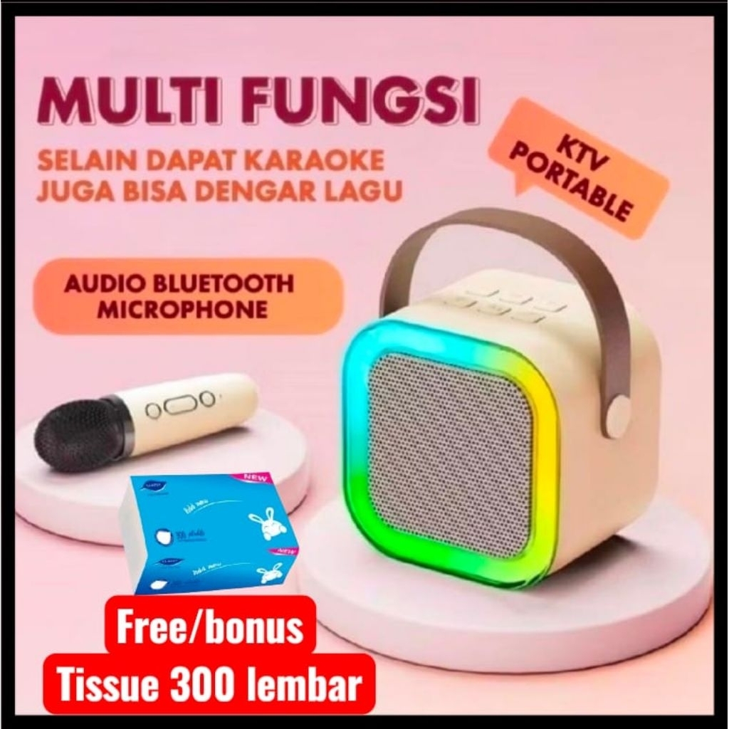 promo obral speaker karoke mic bluetooth mini portabel / speaker mic mini bluetooth / speaker mic ka