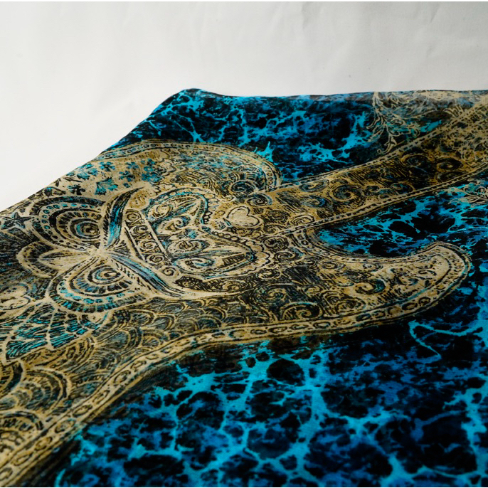 Koleksi Scarf Desainer Original & Authentic | Hard Rock Cafe & Anna Sui Square Scarf Preloved & Like