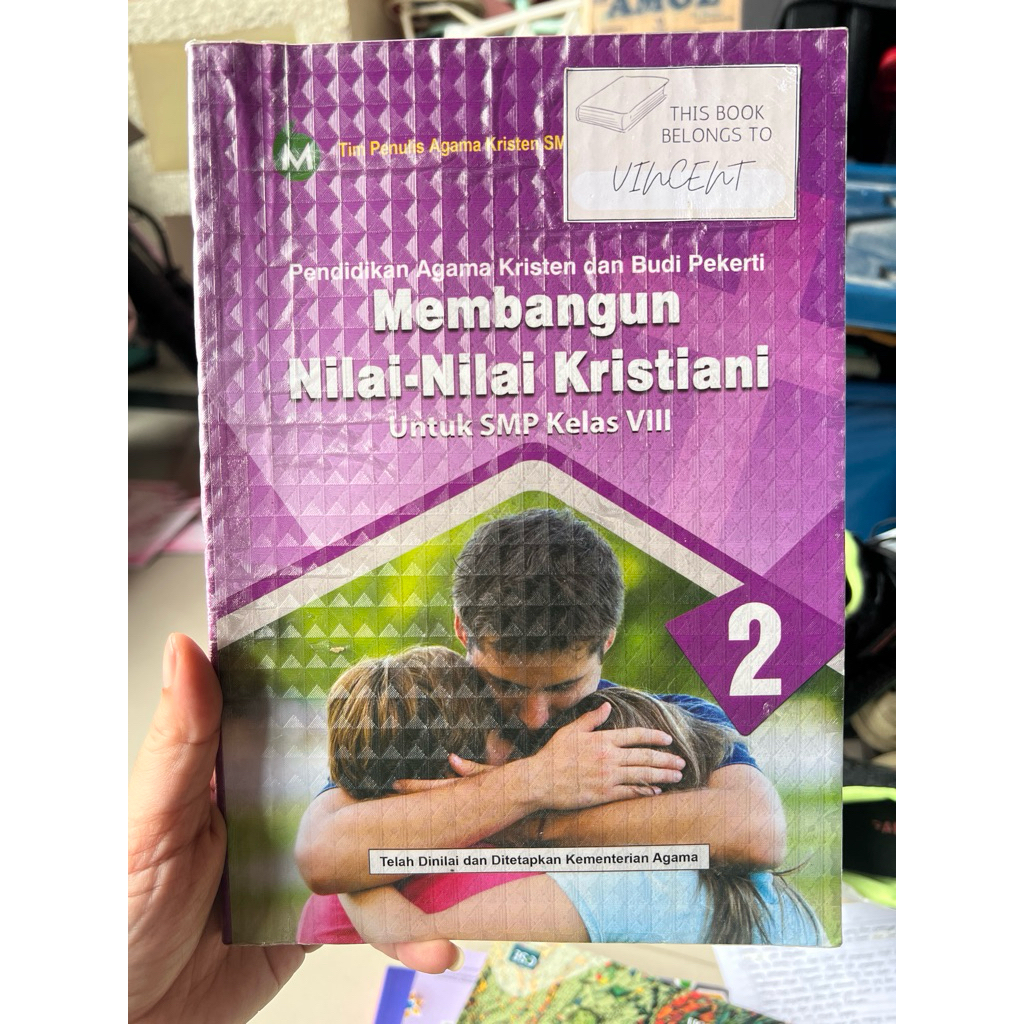 buku Pendidikan Agama Kristen dan Budi Pekerti kelas 8 SMP Bina Media Perintis