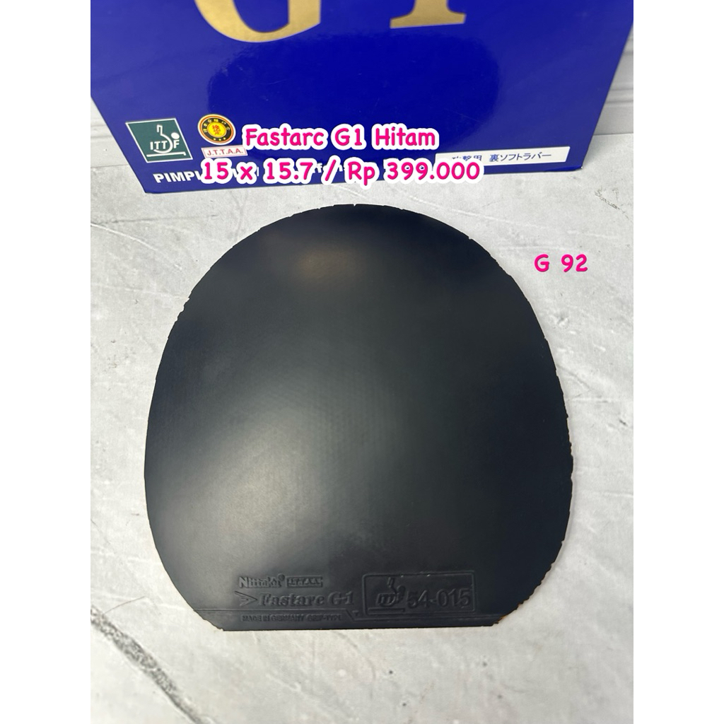 second karet tenis meja pingpong Fastarc G1 warna hitam