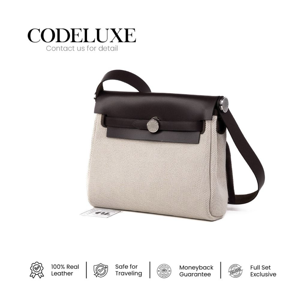 [CODELUXE] Herbag Zip 20 Ebene Ecru H Viking Canvas Dark Brown Phw