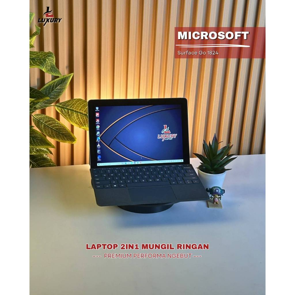 LAPTOP MICROSOFT SURFACE GO  1824 SLIM INTEL PENTIUM CPU 4415Y RAM 8GB DDR3 1867MHZ SSD 128GB TOUCHS