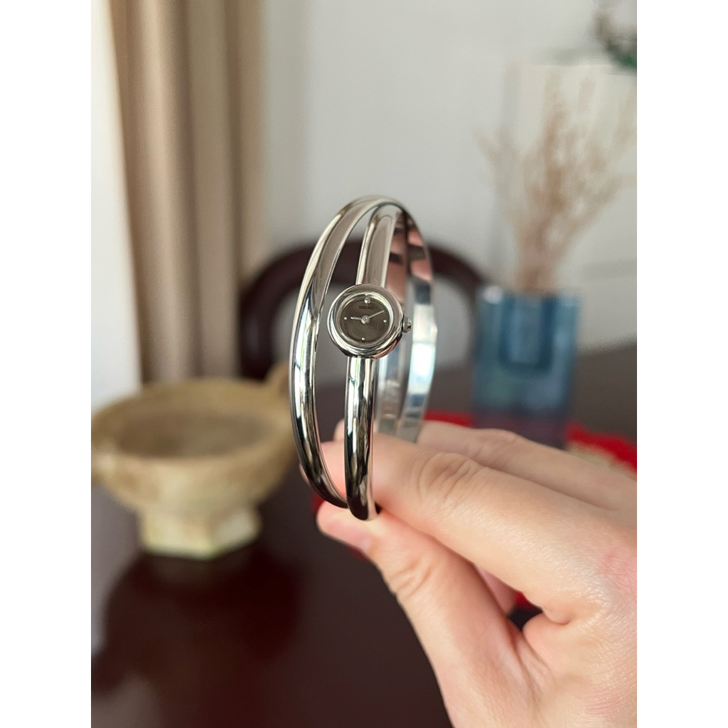 Seiko Double Bangle Silver Watch