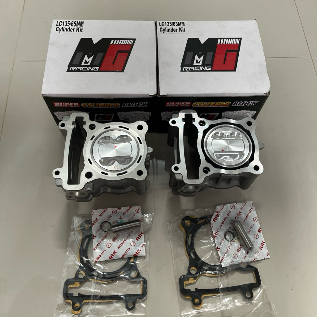 Blok silinder Bore up 63mm 65mm Mx new MX KING VIXION blok silinder Mg Racing Mx king Bore up 63mm 6