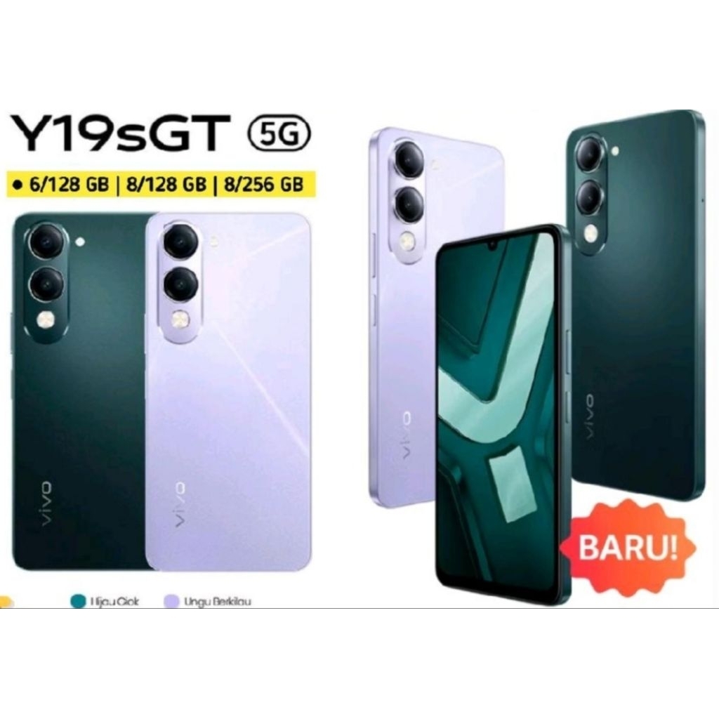 HP VIVO 19SGT 5G 8/128 - VIVO 19SGT 5G RAM 8 GB ROM 128 GB GARANSI RESMI