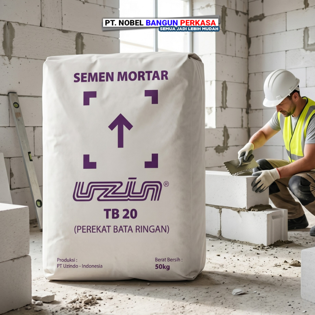 Semen Mortar Perekat Bata Ringan UZIN Thinbed TB20 50 Kg Mortar Instan Perekat Hebel Adhesive Daya R