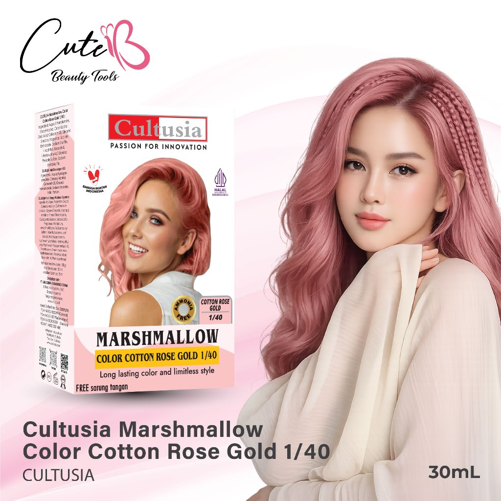 Cultusia Hair Marshmallow Color Cotton Rose Gold 1/40 30ml