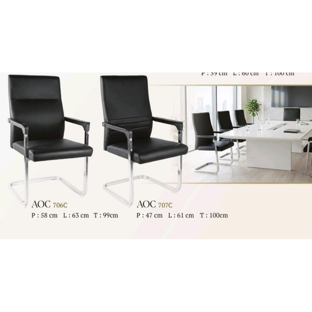 Kursi kantor // Kursi Hadap // Kursi Rapat AOC 706C - AOC 707C