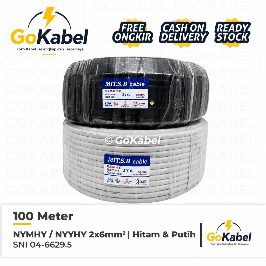 Kabel Mitsuba NYYHY 2x6 NYMHY 2x6 100m