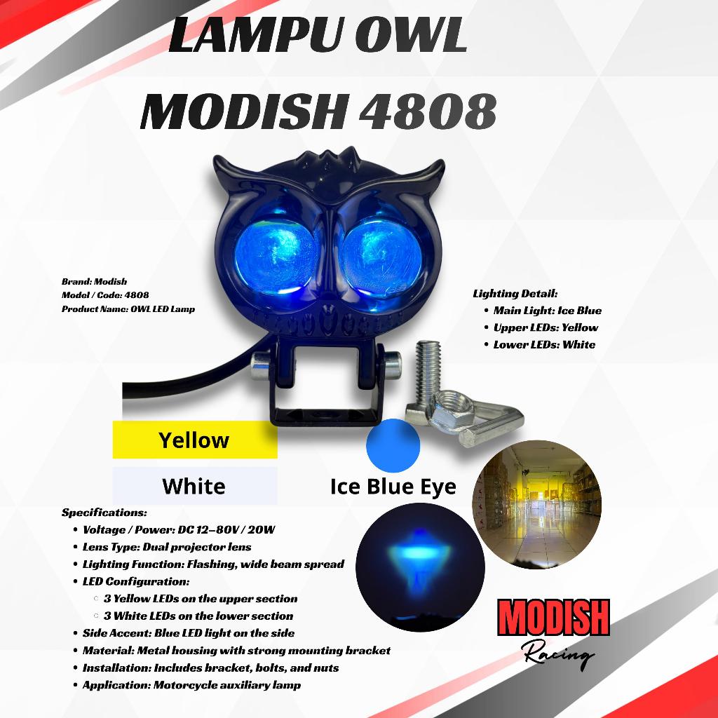 Lampu Tembak LED D2 Laser Gun 2 Mata Modish Putih Kuning & Putih Putih
