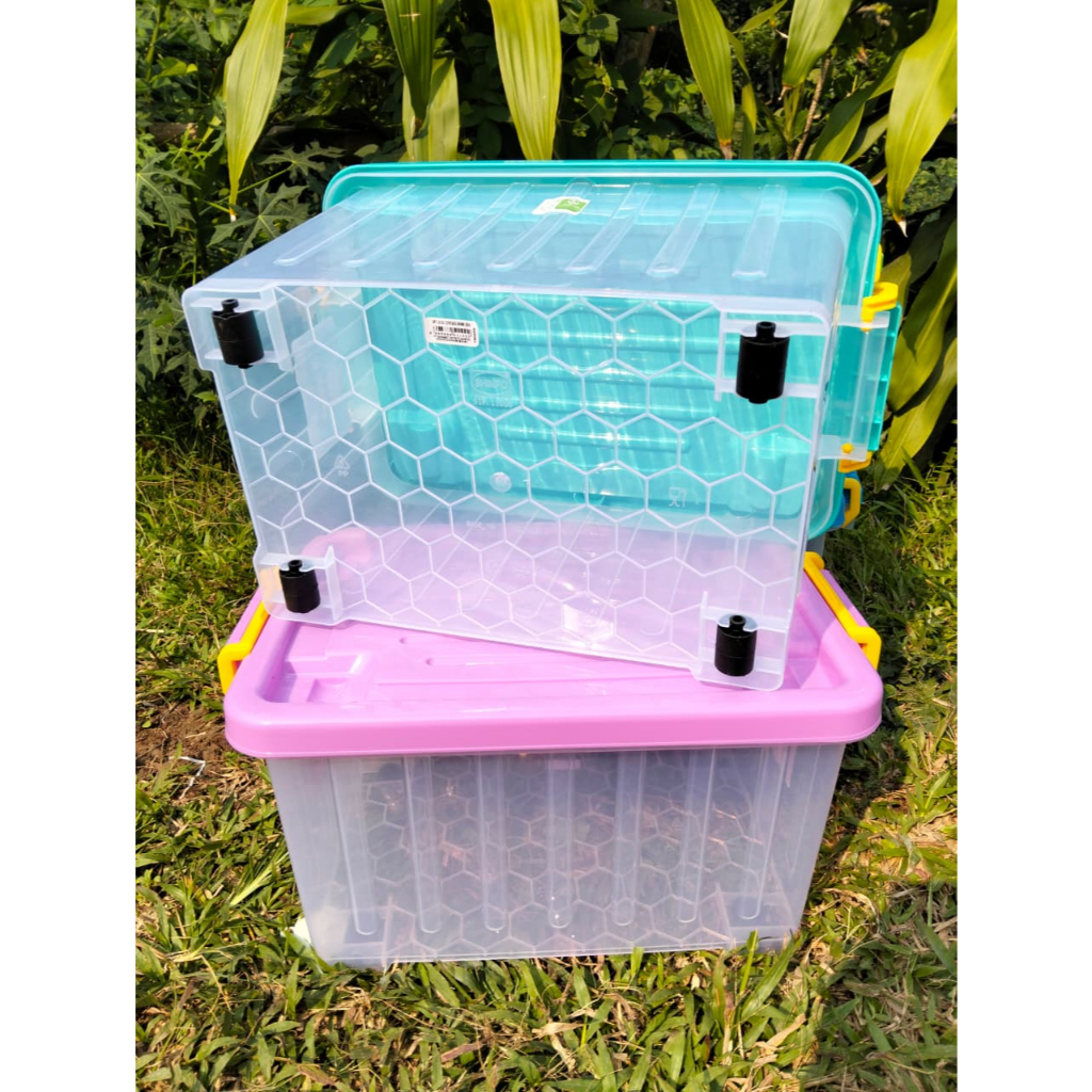 Shinpo Container Box Roda Kontainer Box Serbaguna Ukuran CB 30 Liter Kotak Perkakas Tempat Penyimpan