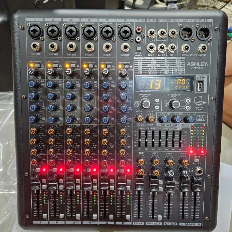 mixer ashley onyx 6 onyx6 original 6channel