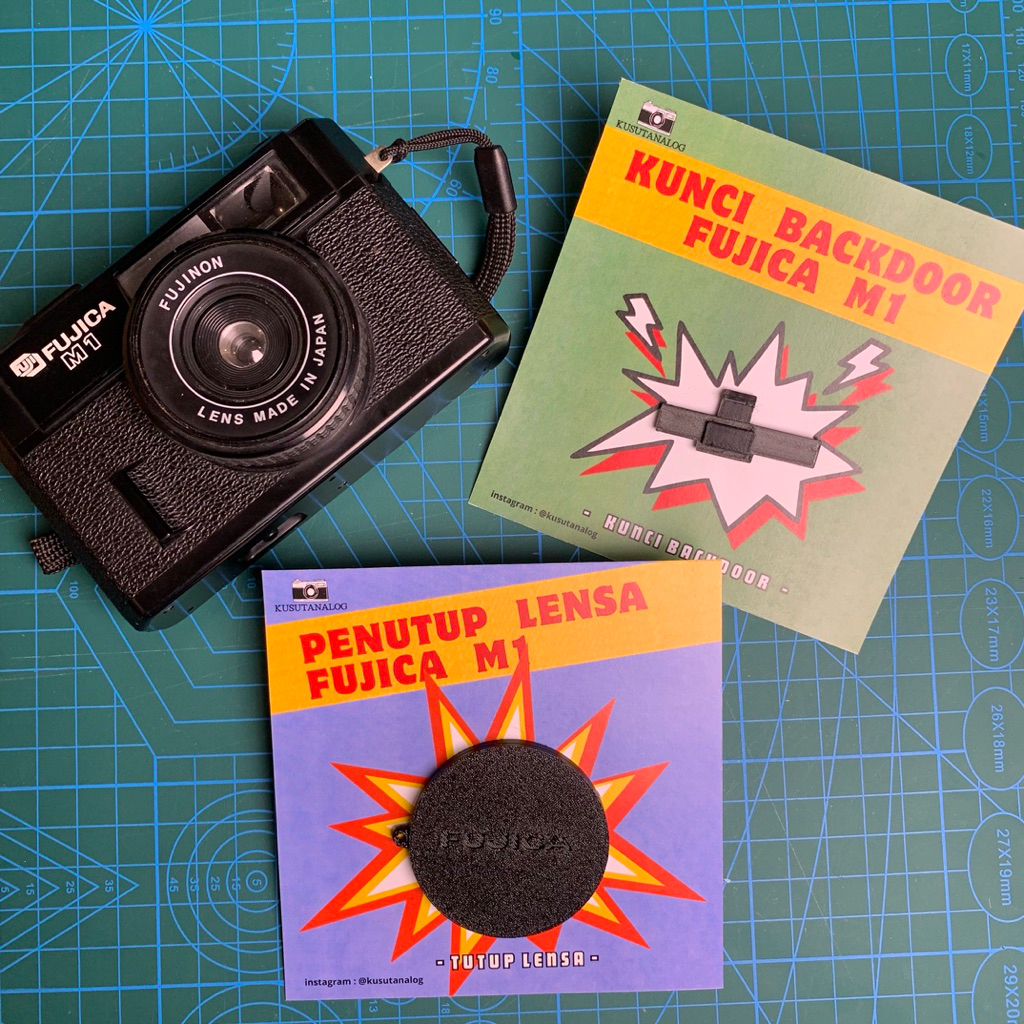 Kunci Pengait Backdoor Fujica M1 dan Tutup Lensa Fujica M1