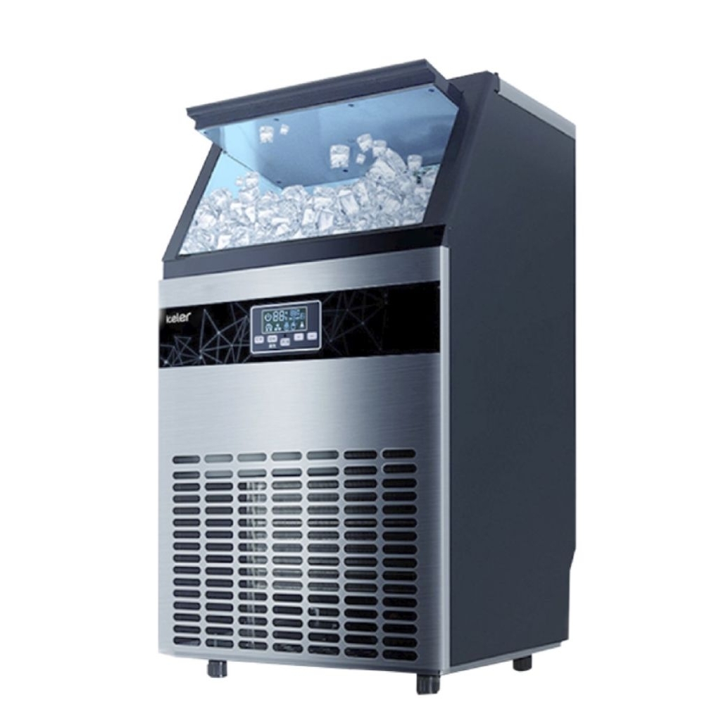 Mesin Es Batu Kristal Ice Cube Maker Iceler 65Kg/24 Jam Restoran Cafe ICR-65CAB