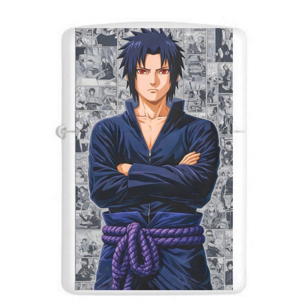 Korek api Zippo UV Print SASUKE - BEBAS REQUEST DESIGN