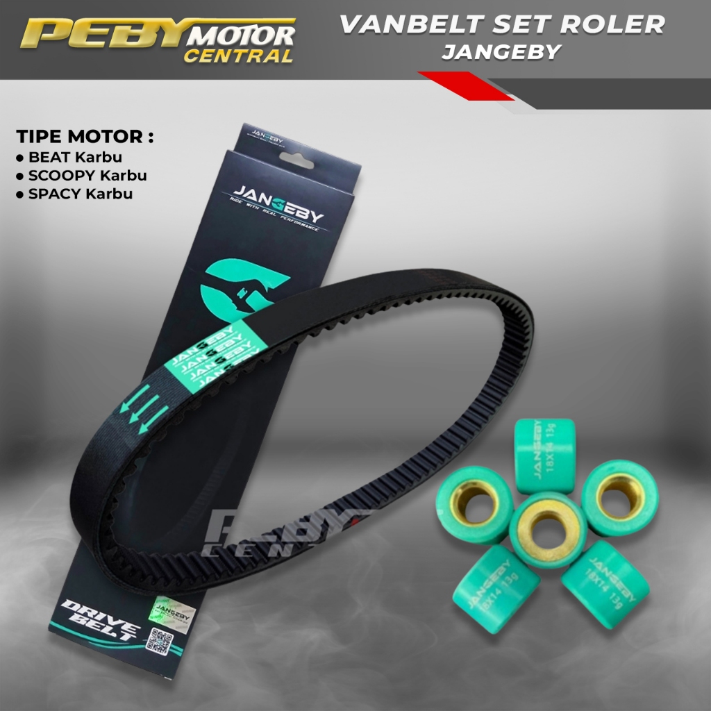 Paket Vbelt + Roller Jangeby Beat Karbu Scoopy Karbu Spacy Karbu Vanbelt Racing