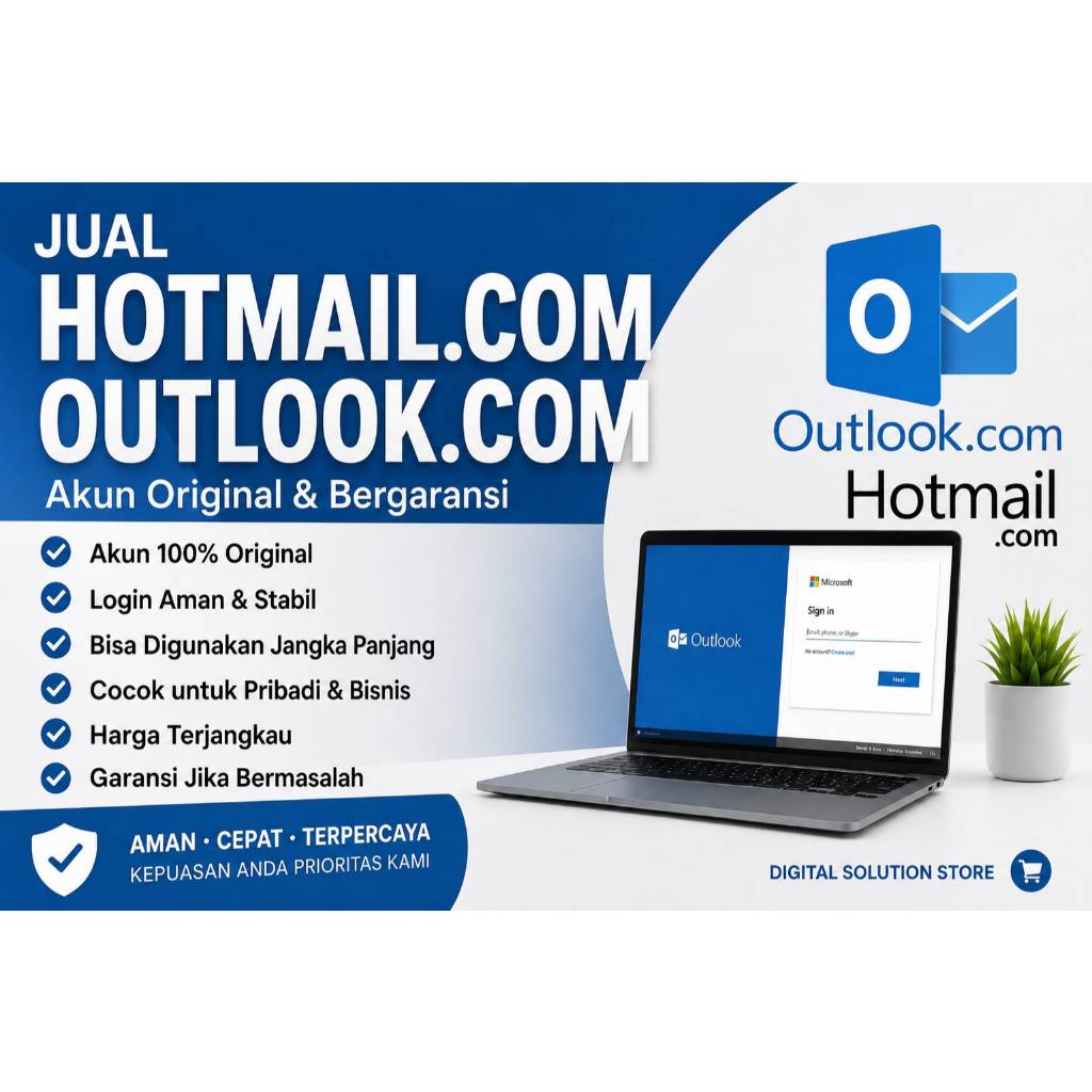 HOTMAIL/OUTLOOK FRESH LOGIN AMAN FULL GARANSI