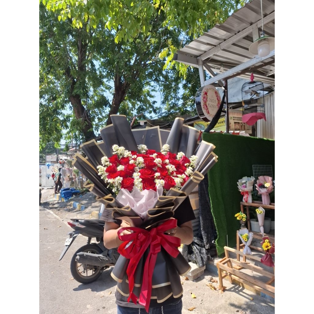 bunga asli /mawar asli/buket mawar asli