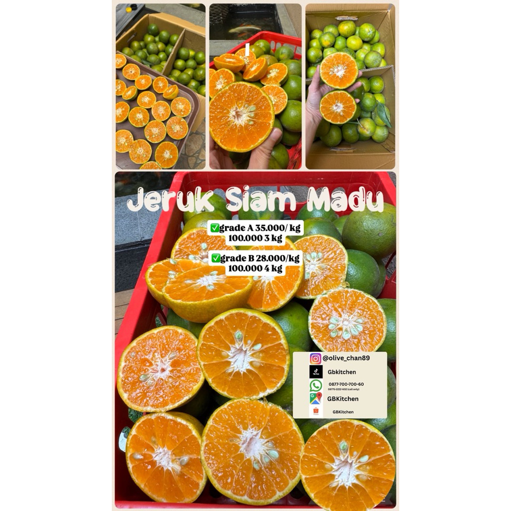 JERUK SIAM MADU MALANG GRADE A