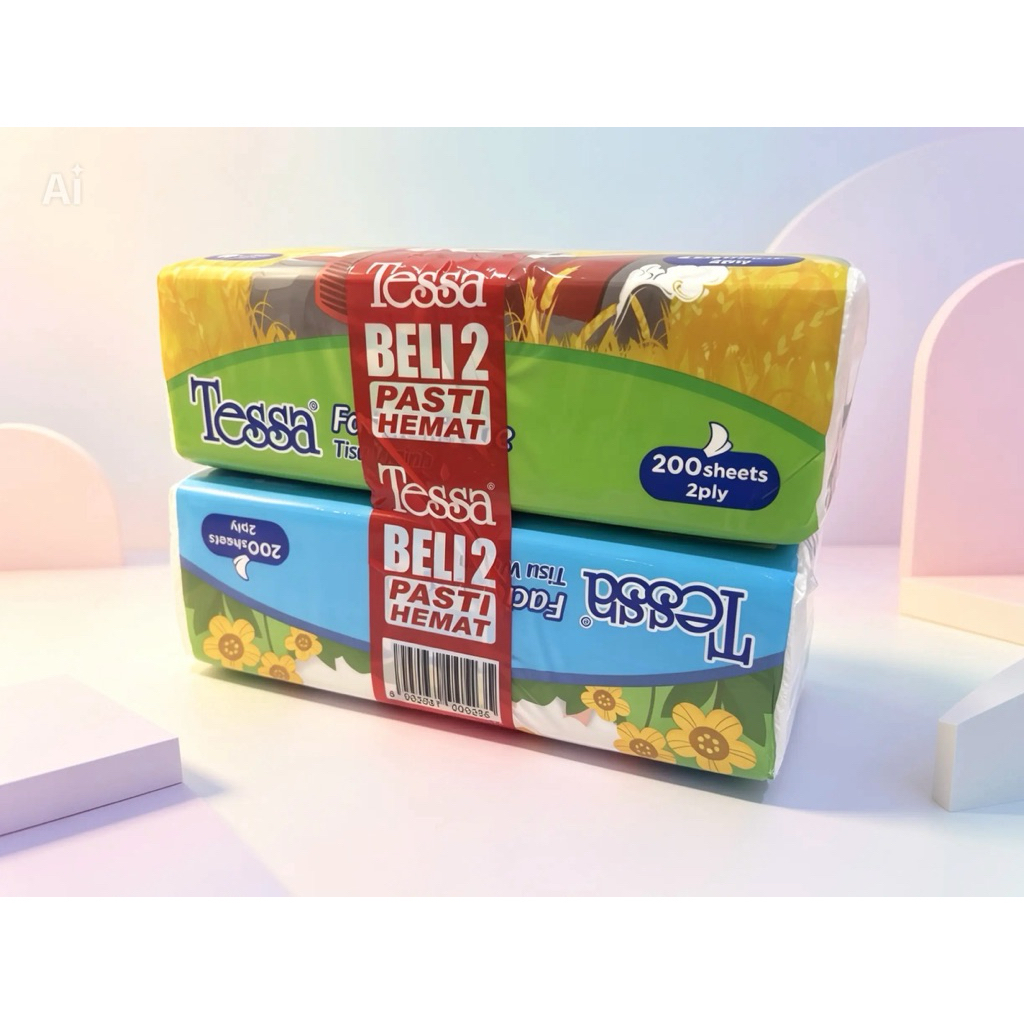 Tessa Facial Tisu 200 Sheets 2 Ply