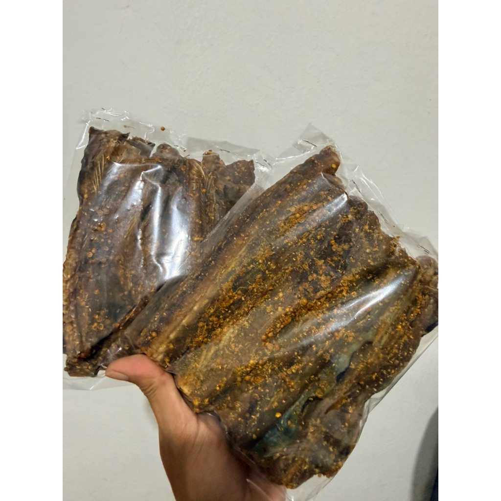 Ikan Dendeng Pelus Laut Manis Asin Pedas.