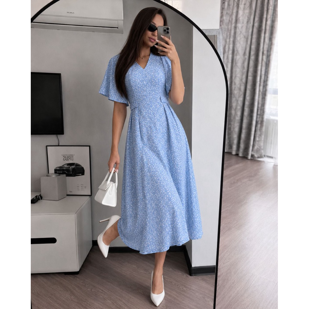 maya dress floral // midi dress maya bunga