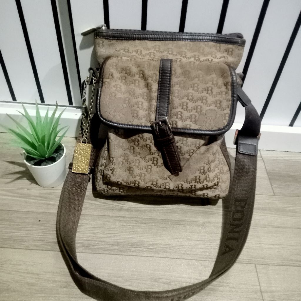 Tas PL sling kanvas bonia vintage