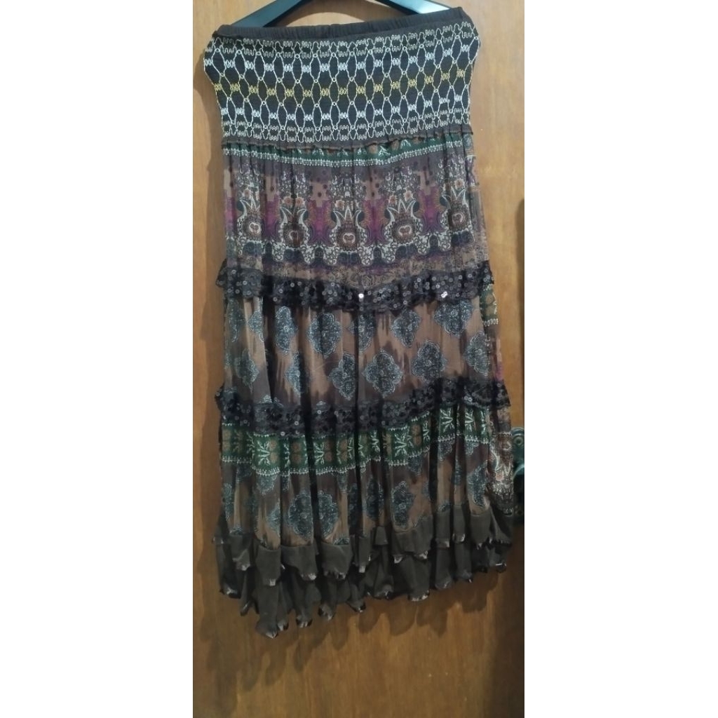 skirts y2k vintage bohemian chic paisley ethnic