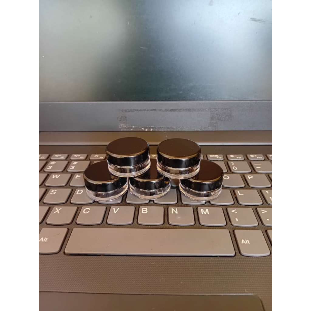 Pot Cream 5 gram Bulat / Pot jar 5 gr / pot kosmetik 5gr hitam natural / pot salep 5gr