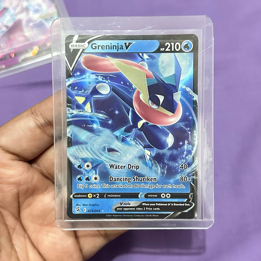 GRENINJA V ENGLISH HOLO ULTRA RARE TCG KARTU POKEMON