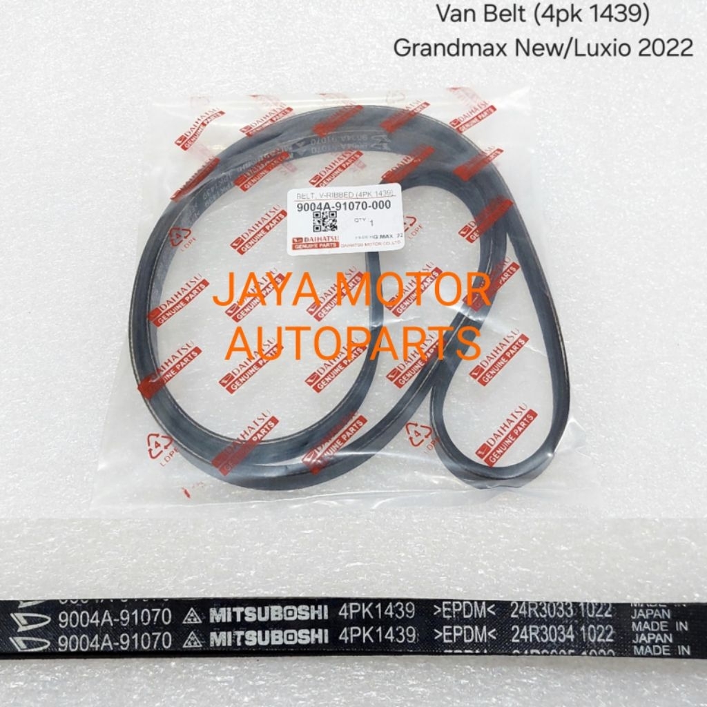 VAN BELT 4PK-1439 GRAND MAX NEW/LUXIO 2022 / TALI KIPAS RADIATOR MOBIL DAIHATSU GRAND MAX NEW LUXIO 