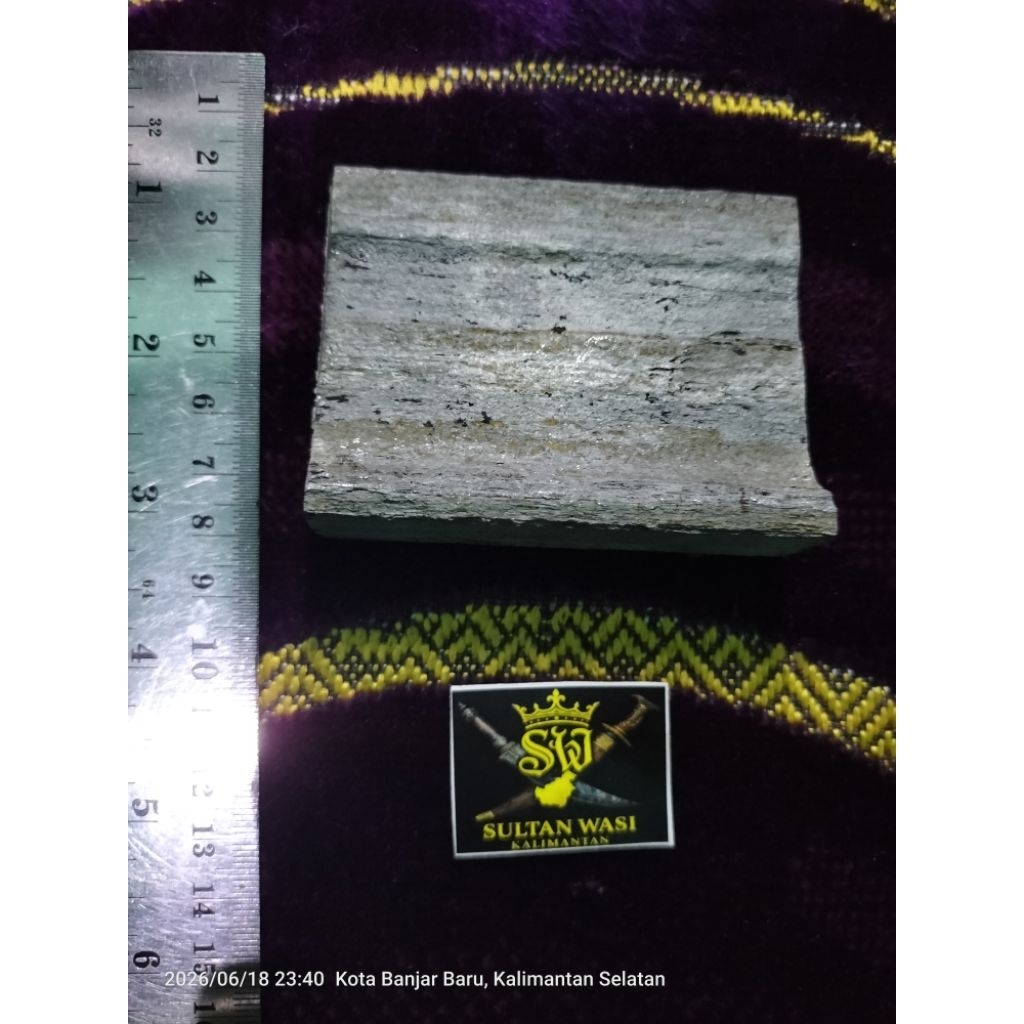 Besi Rel Kereta Pengaron Martapura Pamor 329 gram