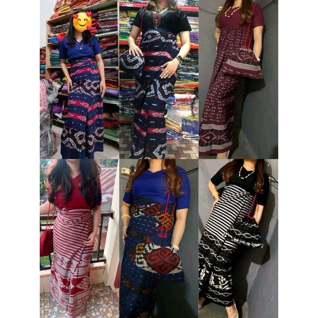 SARUNG BLANGKET TORAJA + TAS SEPU / SARUNG TENUN / SARUNG TENUN TORAJA
