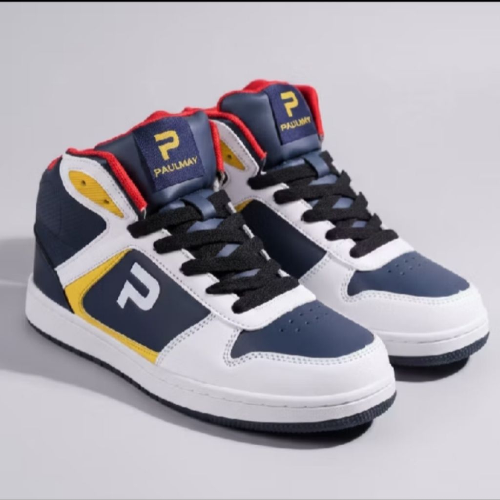 Sepatu Sneakers Pria Lisbon High - Navy White