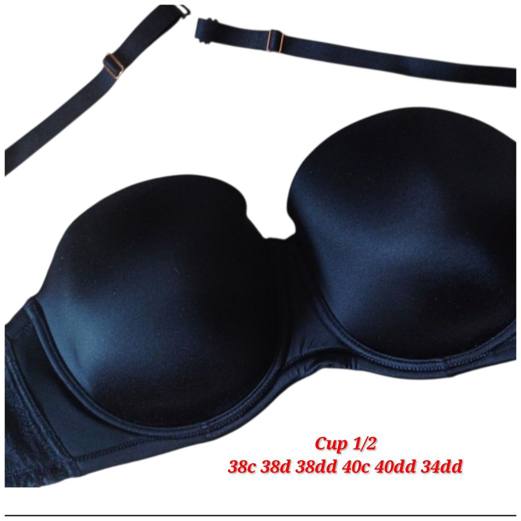 Bra cup 1/2 kawat busa tipis 38d 38c 38dd 40c 40dd 34dd