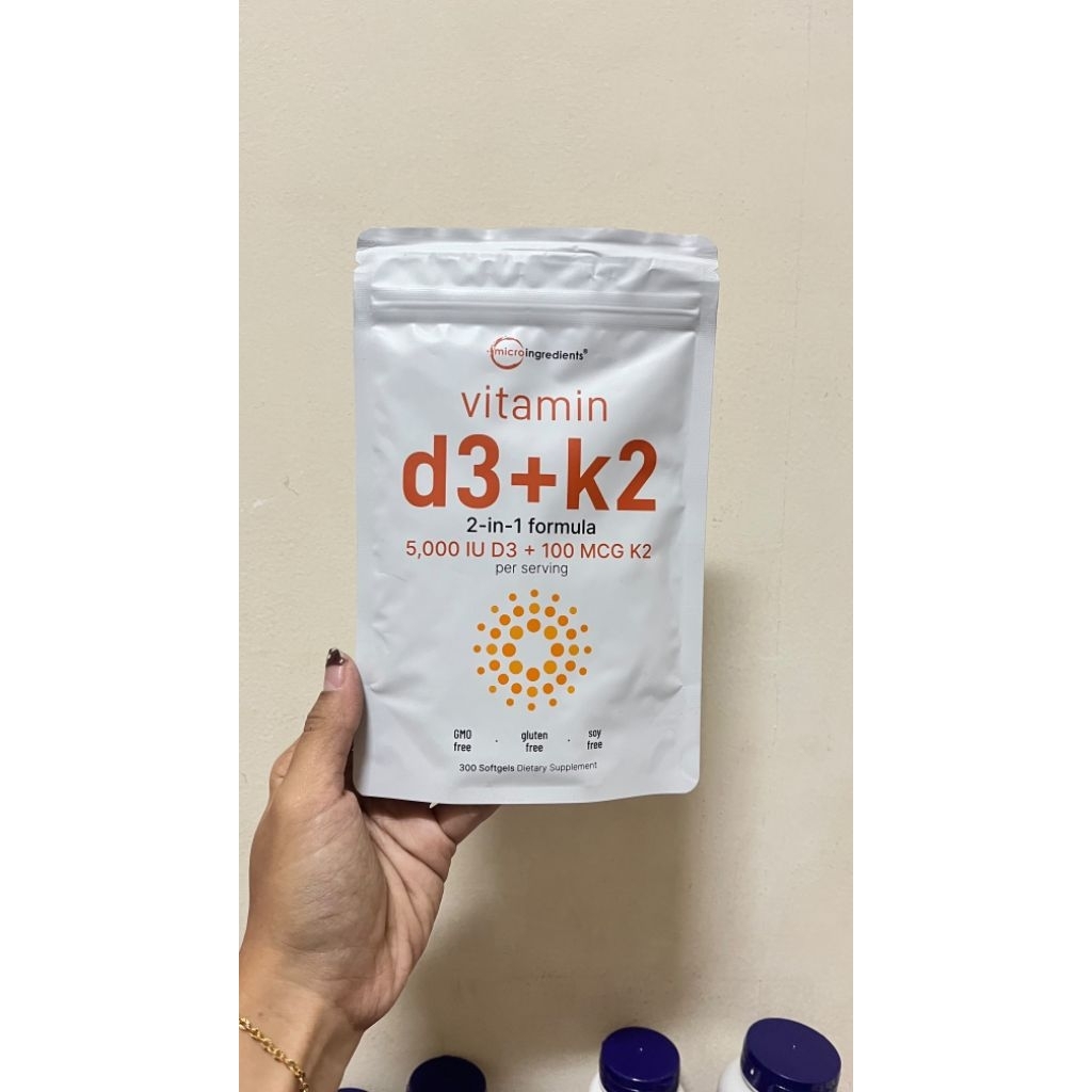 Vitamin Microingridients D3+K2 5000IU 300 Softgels