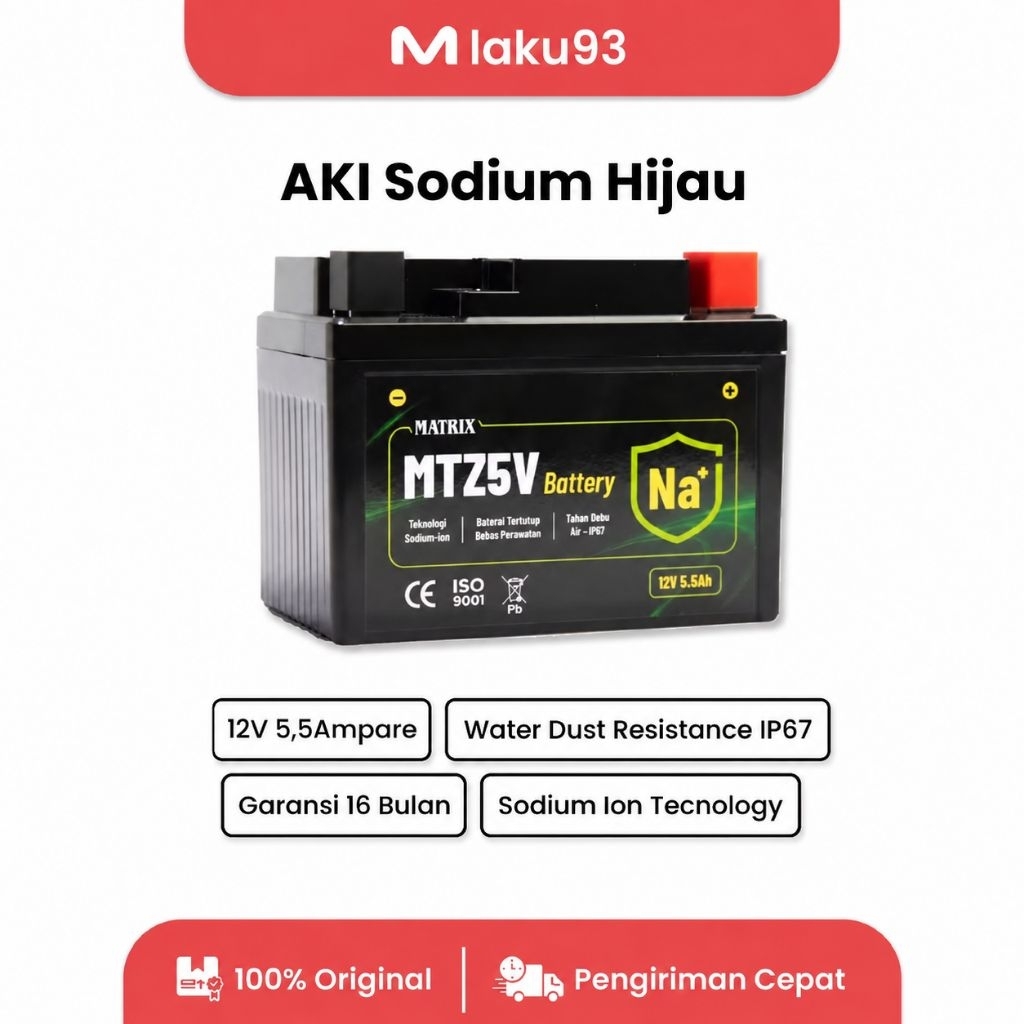 Aki Matrix Hijau Sodium Ion