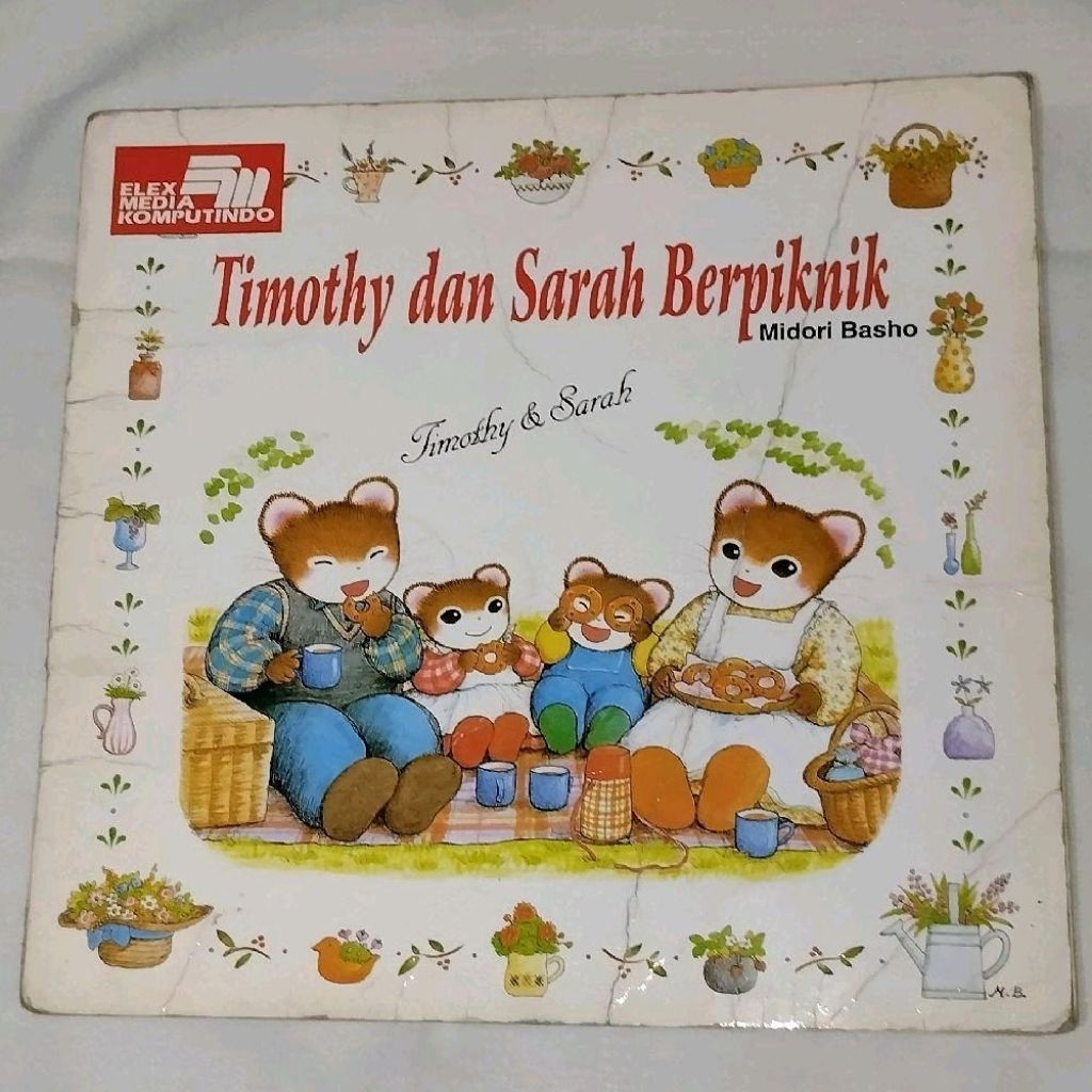 Buku Timothy dan Sarah Berpiknik : Midori Basho, buku cerita anak bergambar, langka