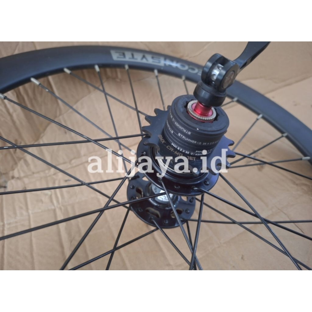Wheelset SYTE Recon Profile High Rims Strummer Single Speed Hub QR