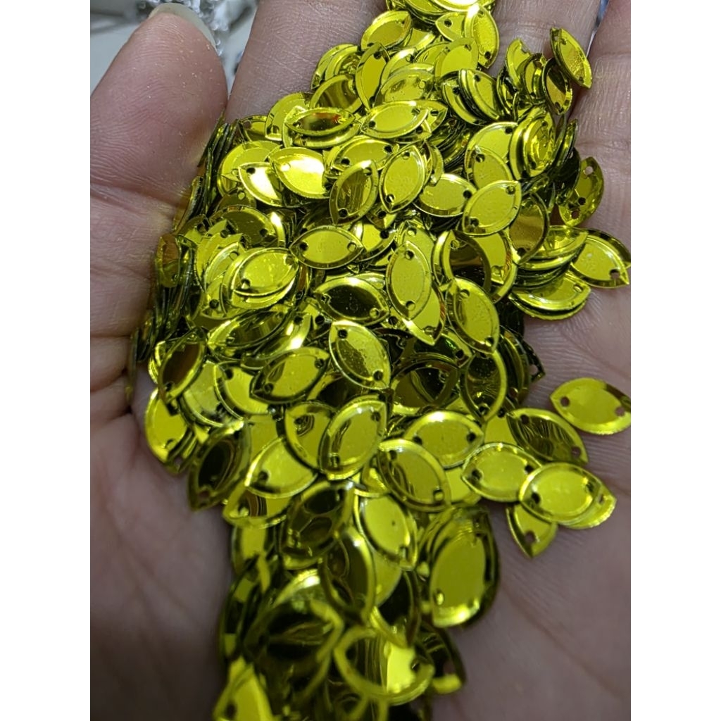payet piringan / payet sequin ukuran KECIL / PAYET DAUN