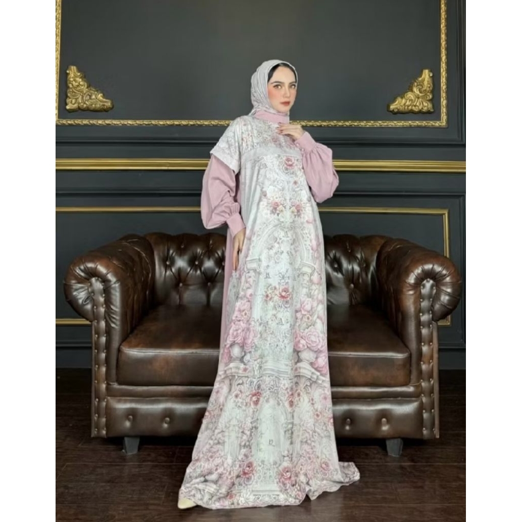 Fazza dress exclusive by Elly Arsy set Hijab