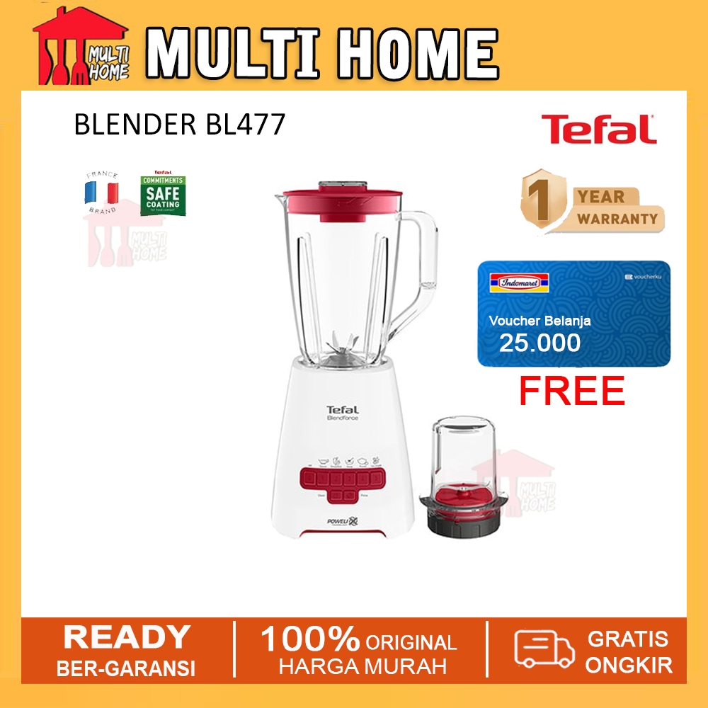 Tefal Blendforce Piano BL477 - Blender / Blender Bumbu dapur / Garansi 1 Tahun