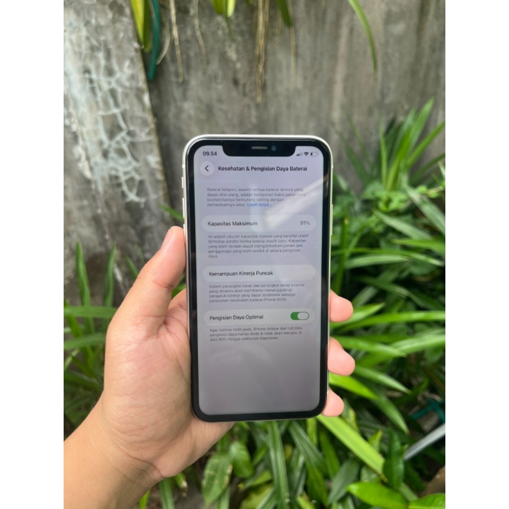 Iphone 11 128 Gb white bh 91% no minus original sinyal permanen